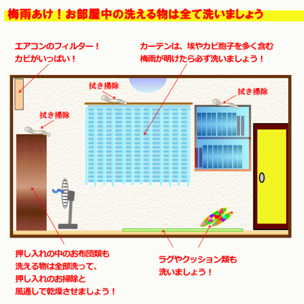 梅雨が明けたらやってほしいこと。サムネイル